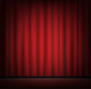红色幕布背景舞台图片