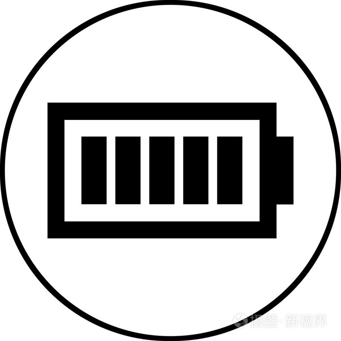 电池级别符号-孤立的矢量图标