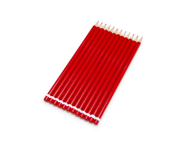 红色铅笔孤立