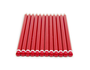 红色铅笔孤立