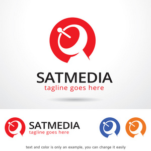 Satmedia 标志设计矢量模板