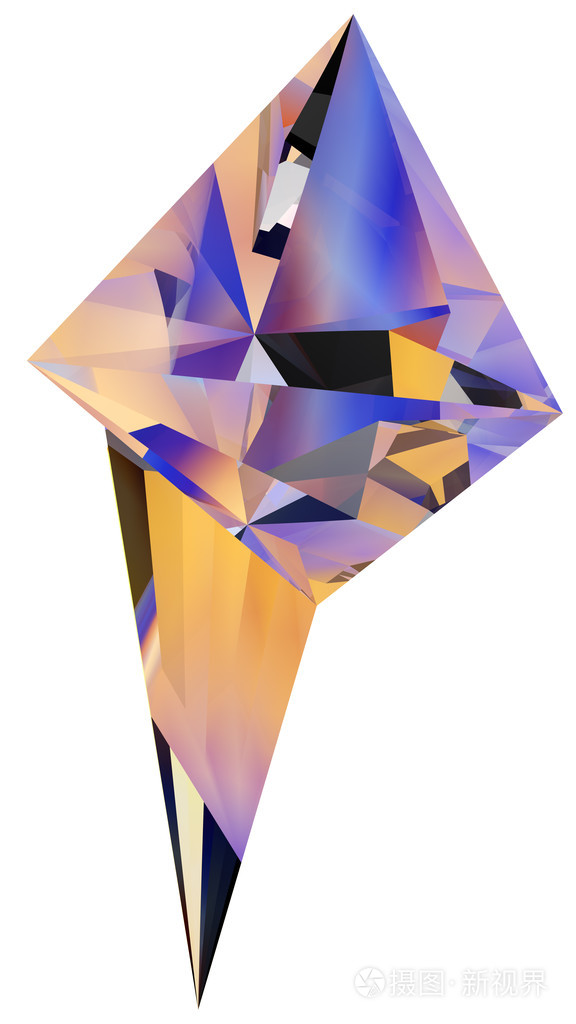 不规则的多边形物体三维图照片-正版商用图片1nkg7i-摄图新视界