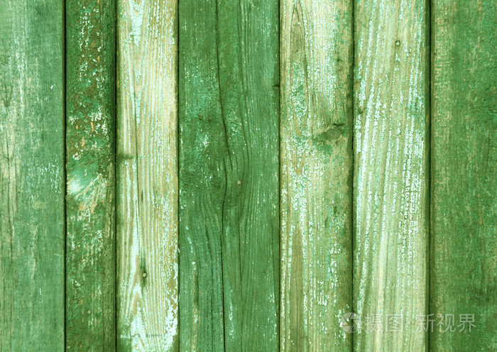 又脏又臭的绿色木板墙纹理