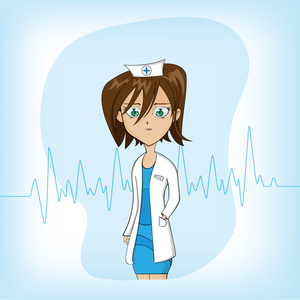 女医生卡通可爱图片