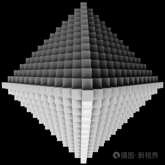 三维图三维菱面体对象