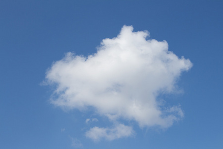 白色软绵绵的云照片