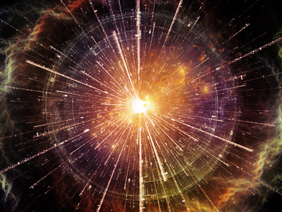 粒子演示文稿辐射图片