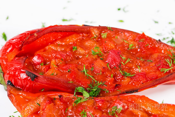 美味烤红辣椒红辣椒