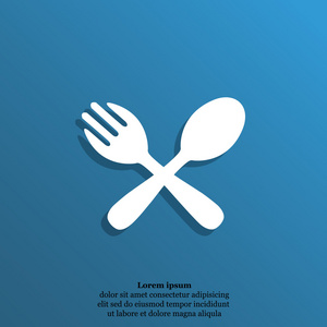 汤匙和叉子的图标