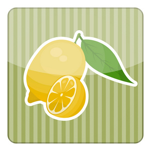 柠檬彩色的图标，