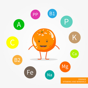 橙果的维生素和矿物质组成