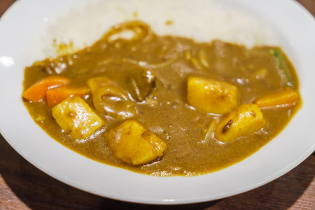 日本的食物风格咖喱饭