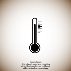 温度，温度计图标