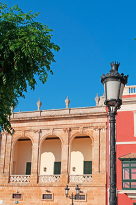 西班牙巴利阿里群岛梅诺卡 托雷索拉宫的细节, 这是 ciutadella 老城的主要旅游景点之一