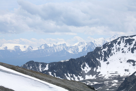 阿尔泰地区俄罗斯山风景