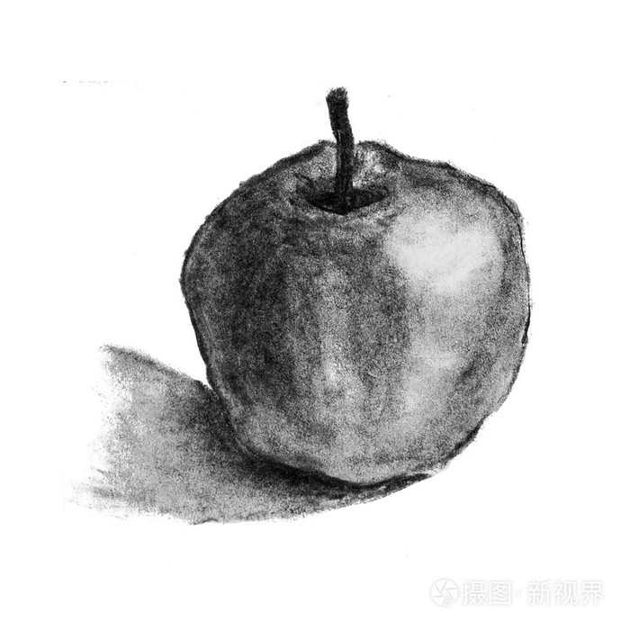 成熟的苹果与阴影