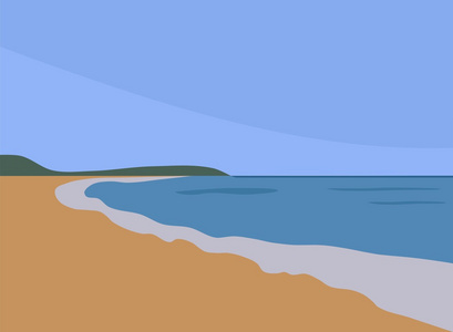 背景沙质海滩