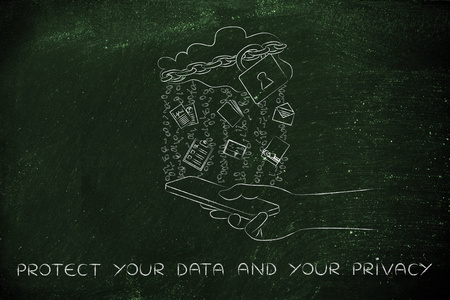 保护您的数据和隐私的概念