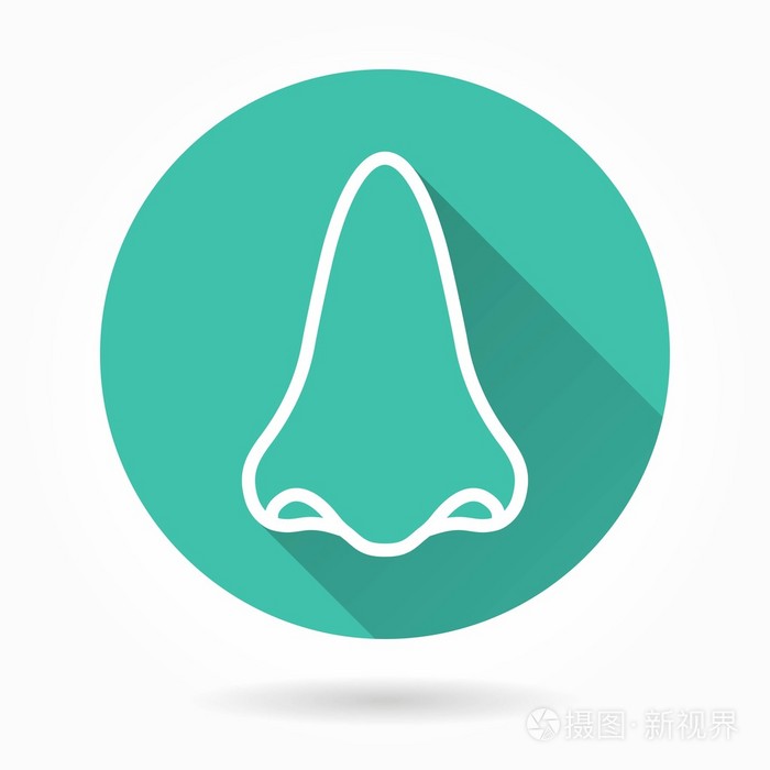 鼻子矢量图标