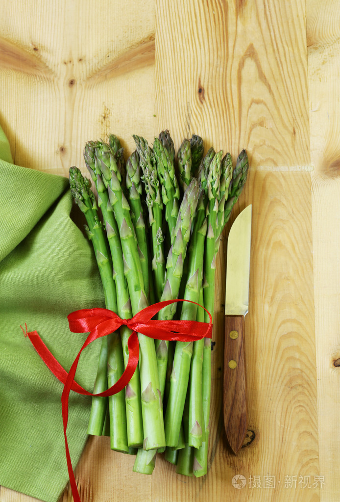 新鲜的原料绿芦笋, 春季蔬菜