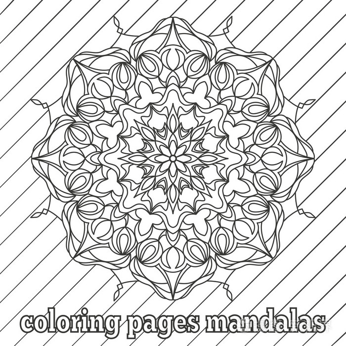 绘画,曼陀罗花.伊斯兰, 阿拉伯, 印度.黑色和白色.