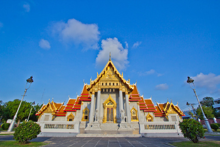 在曼谷的 wat benchamabophit 寺