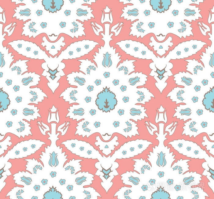 奥斯曼土耳其风格无缝花纹