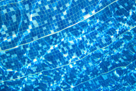 蓝色的海水游泳池纹理