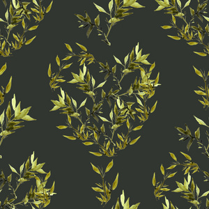 水彩竹叶图案图片