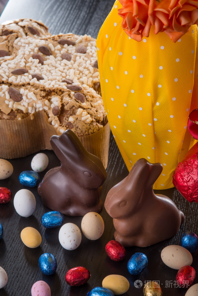 复活节巧克力兔子