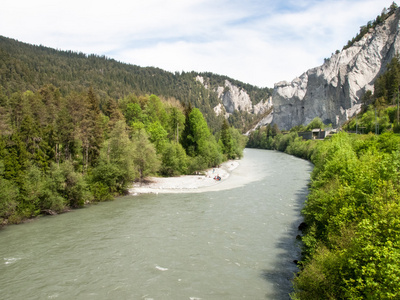 Rheinschlucht 的峡谷