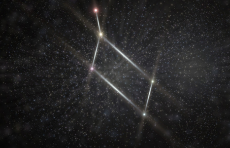 科赫巨天壁虎天琴星座 3d 图照片