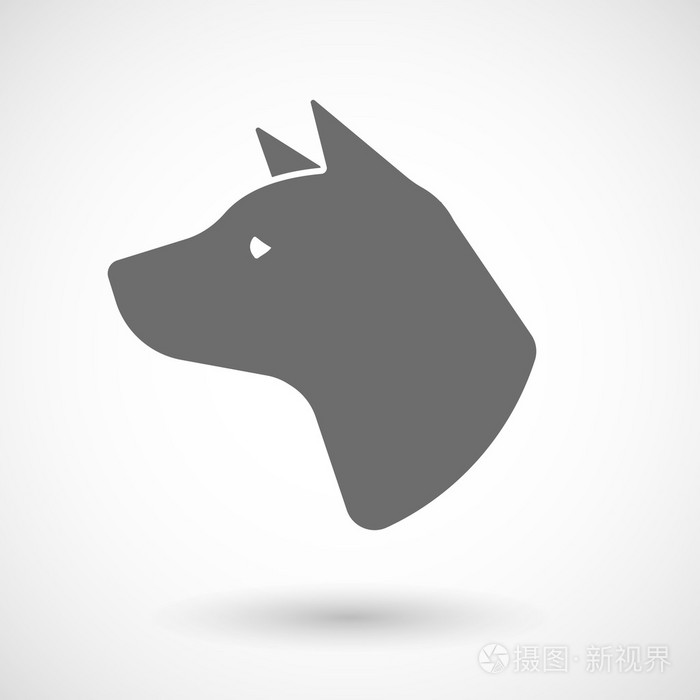 狗头部分离的向量插图插画-正版商用图片1nmksk-摄图新视界