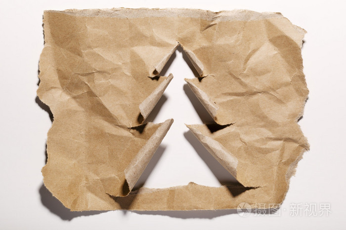 撕碎的纸片圣诞树照片-正版商用图片1nmpvc-摄图新视界