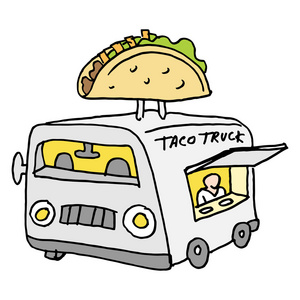 墨西哥 taco 食物卡车