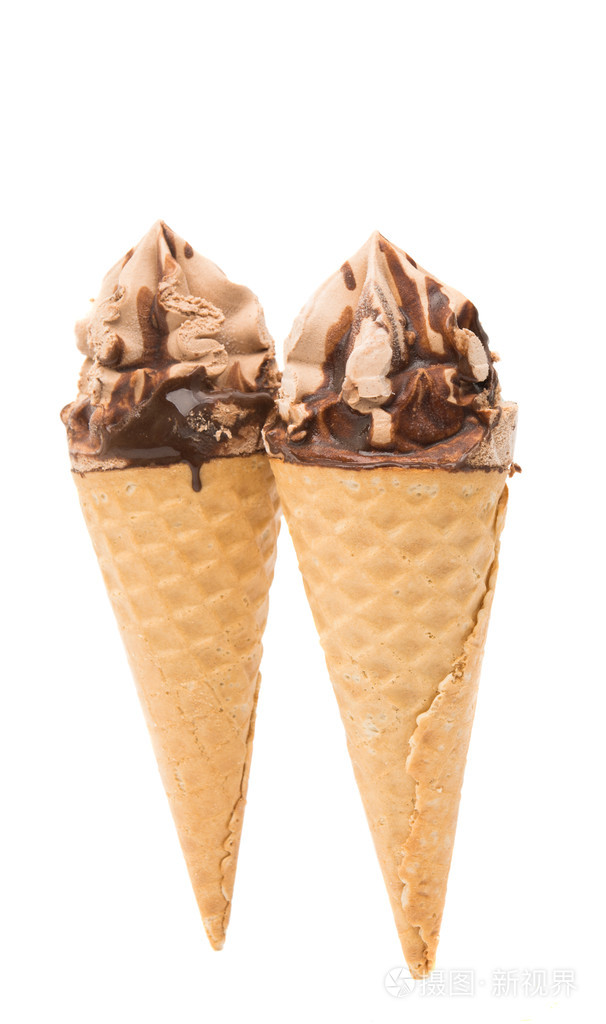 华夫格杯冰淇淋