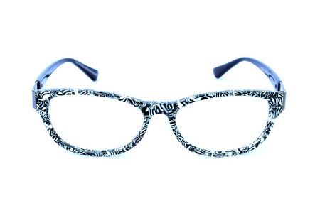 图像的白色背景上的框架 eyeglasse