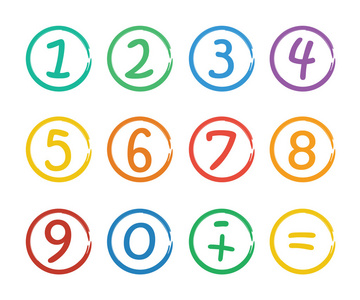 带有数字的图标图片-带有数字的图标素材-带有数字的图标插画-摄图新