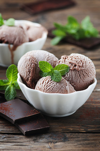 绿薄荷巧克力冰淇淋