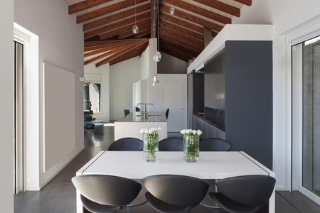 室内设计，现代设计中的餐桌