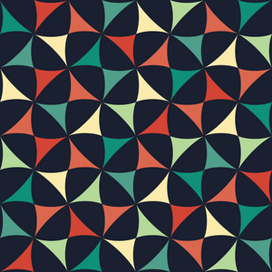 矢量嬉皮士抽象几何三体模式