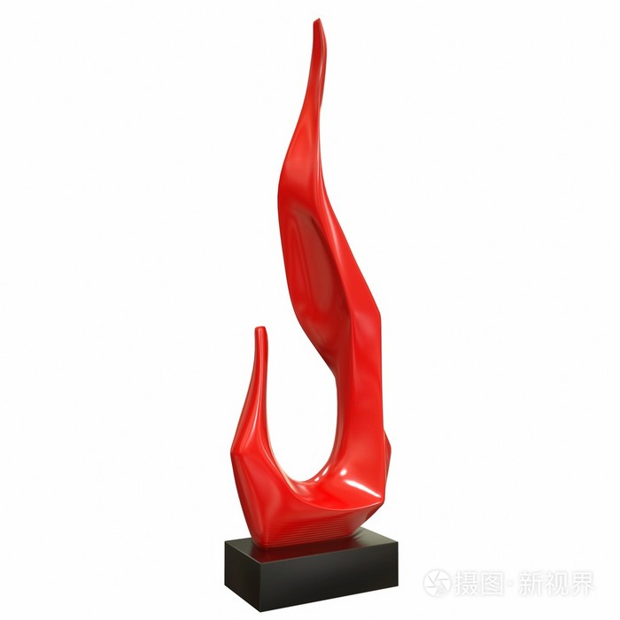 雕塑的火焰.3d 图