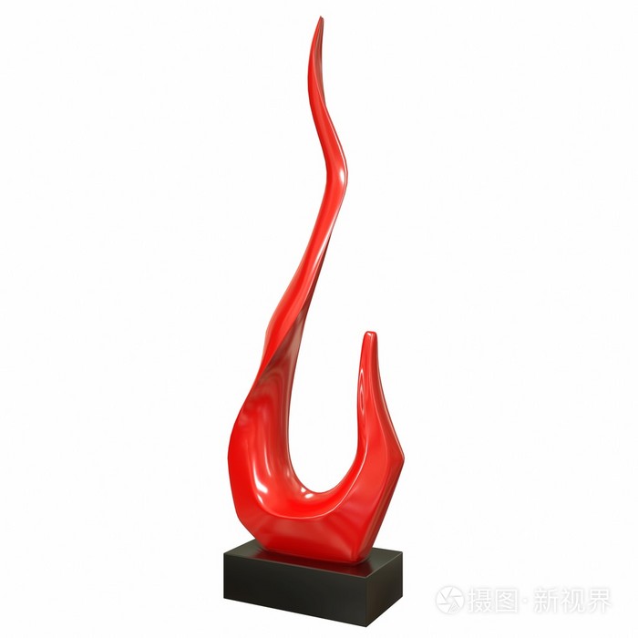 雕塑的火焰.3d 图