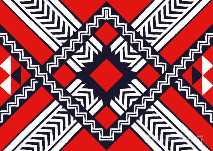 民族的几何图案无缝设计为背景,壁纸,服装和包装纸的