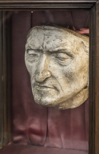 但丁的死亡面具照片