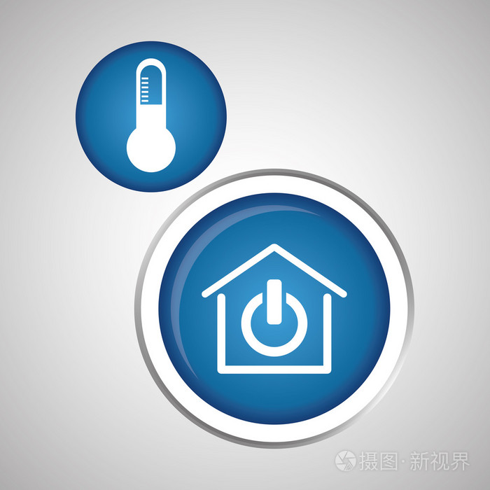 智能家居设计.技术图标.系统的概念