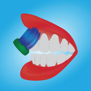 牙科口腔卫生保健矢量