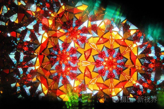 彩色万花筒纹理