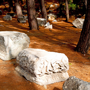 老毁了列和摧毁在瑟里斯寺土耳其石