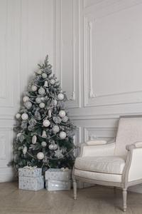 圣诞节和新年的室内装饰图片